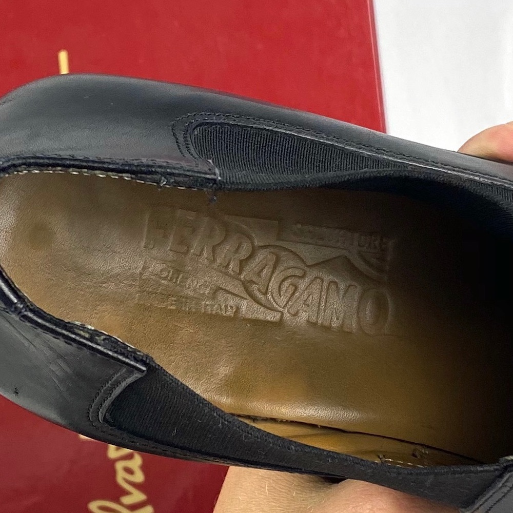 Ferragamo | Mens Italian Leather Dress Boot 10 - Picture 7 of 8